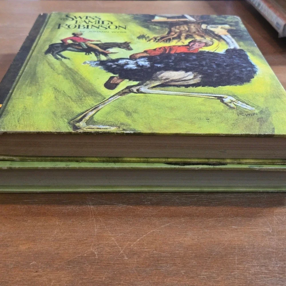Classic Press Books Swiss Family Robinson Robin Hood Set 2
Vtg Hardcover Books - Picture 4 of 16